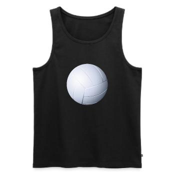 Football - Men's Premium Organic Tank Top - black - Front - Michal (187cm)