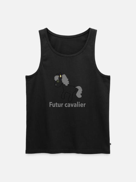 bb cavalier - Débardeur bio Premium Homme - noir