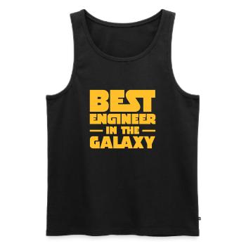 Best Engineer In The Galaxy - Débardeur bio Premium Homme - noir - Devant - Michal (187cm)