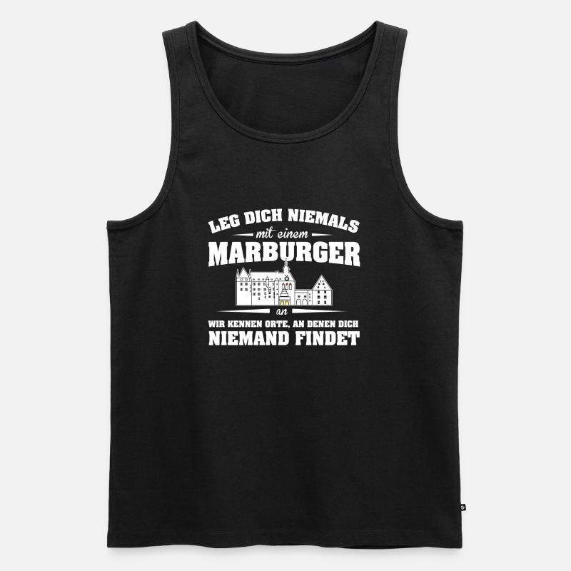 LDN Marburger - Männer Premium Bio Tank Top - Schwarz