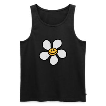 flowerinchen_3c - Men's Premium Organic Tank Top - black - Front - Michal (187cm)