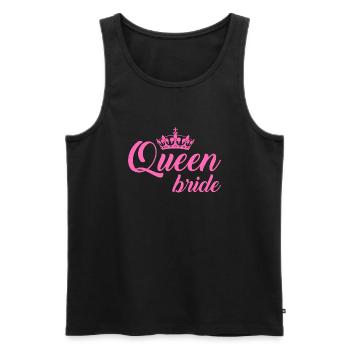 Queen Bride - Men's Premium Organic Tank Top - black - Front - AI Model Male 178 light (178cm)