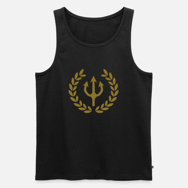 trident devil fork - Men's Premium Organic Tank Top - black