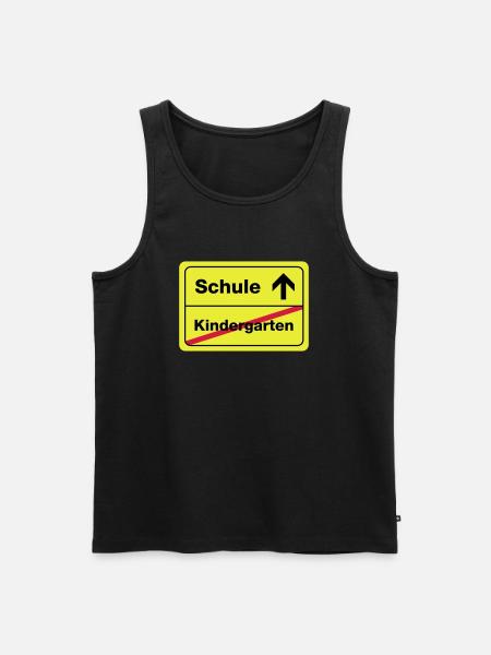 schule - Men's Premium Organic Tank Top - black