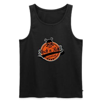 Rock'n'Roll makes me loose control - Männer Premium Bio Tank Top - Schwarz - Vorne - Michal (187cm)