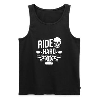 Fahren Sie hart können Sie ruhen, wenn Sie Bike Biker sterben - Männer Premium Bio Tank Top - Schwarz - Vorne - Michal (187cm)