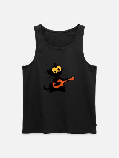 Georgie makes music - Men's Premium Organic Tank Top - black