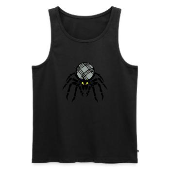 petanque araigne ball - Men's Premium Organic Tank Top - black - Front - AI Model Male 178 light (178cm)