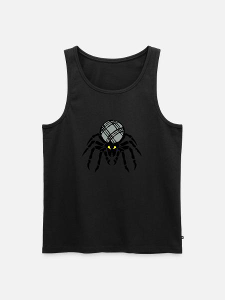 petanque araigne ball - Men's Premium Organic Tank Top - black