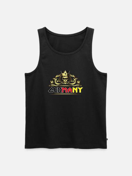 Germany - Männer Premium Bio Tank Top - Schwarz