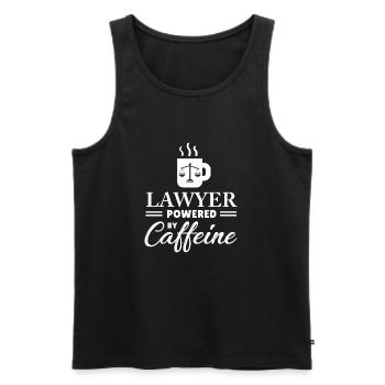 Rechtsanwalt Rechtsanwalt Anwalt Advokat Kaffee Geschenk - Männer Premium Bio Tank Top - Schwarz - Vorne - Michal (187cm)