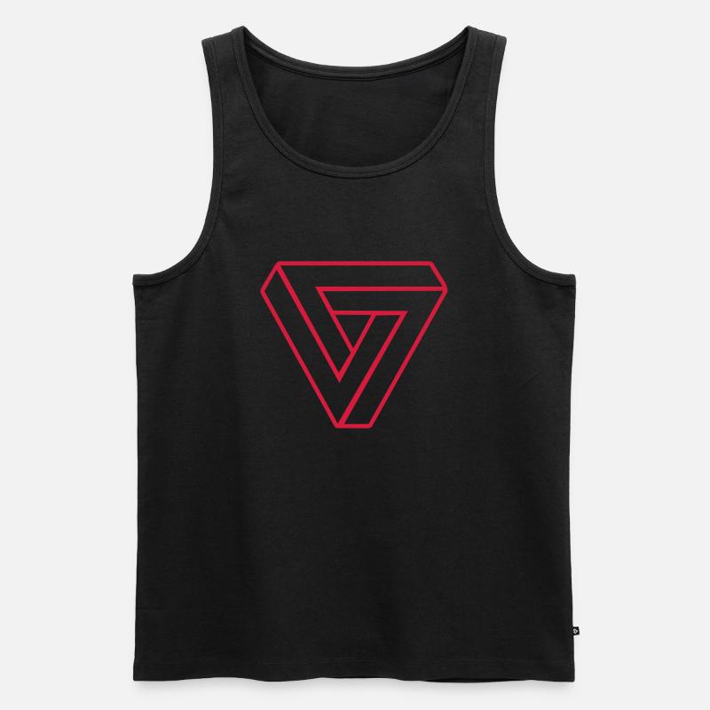 Infinity Triangle - Men's Premium Organic Tank Top - black