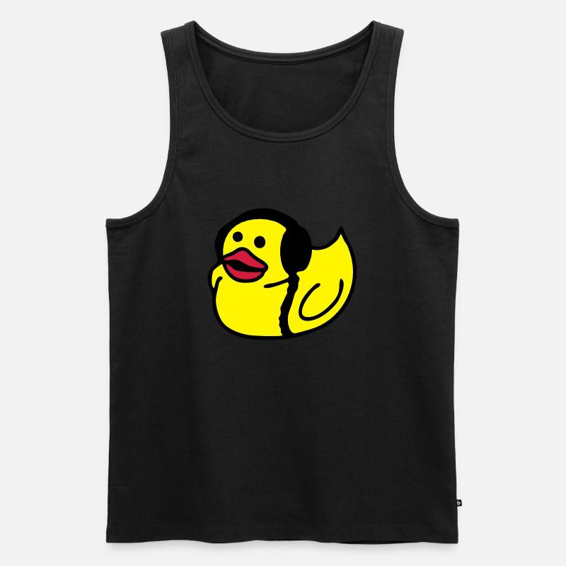 ente - Männer Premium Bio Tank Top - Schwarz