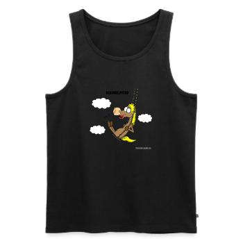 Schaukelpferd - Männer Premium Bio Tank Top - Schwarz - Vorne - AI Model Male 178 light (178cm)
