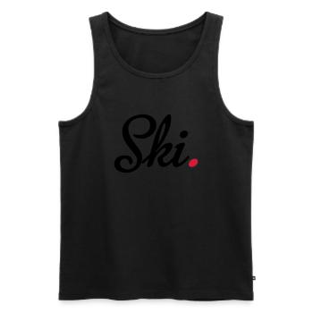 ski - Männer Premium Bio Tank Top - Schwarz - Vorne - Michal (187cm)