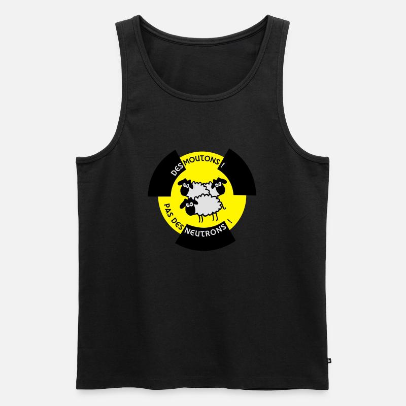 Sheep! Kein Neutron! - Männer Premium Bio Tank Top - Schwarz