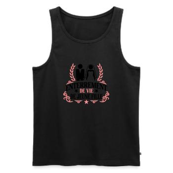 Enterrement de vie de jeune fille - Men's Premium Organic Tank Top - black - Front - AI Model Male 178 light (178cm)