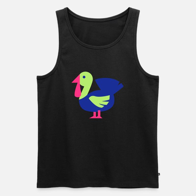 turkey - Männer Premium Bio Tank Top - Schwarz