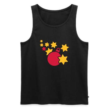Weihnachten - Männer Premium Bio Tank Top - Schwarz - Vorne - Michal (187cm)