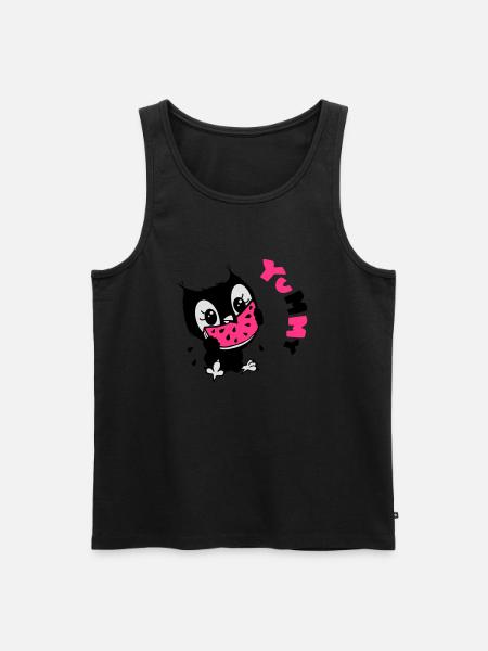 Eule yumyum - Männer Premium Bio Tank Top - Schwarz