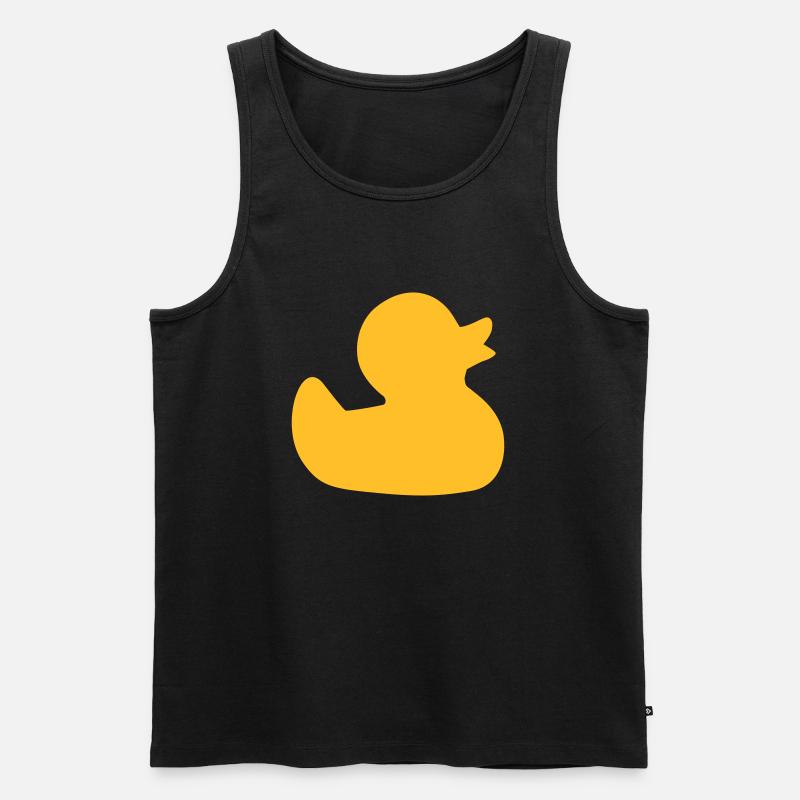 Ente - Männer Premium Bio Tank Top - Schwarz