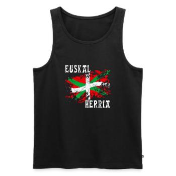 Pays Basque - Euskal Herria 20 - Débardeur bio Premium Homme - noir - Devant - Michal (187cm)