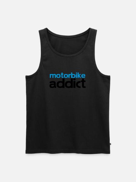 motorbike addict - Men's Premium Organic Tank Top - black