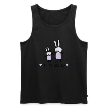little Sster /rabbits) - Men's Premium Organic Tank Top - black - Front - AI Model Male 178 light (178cm)