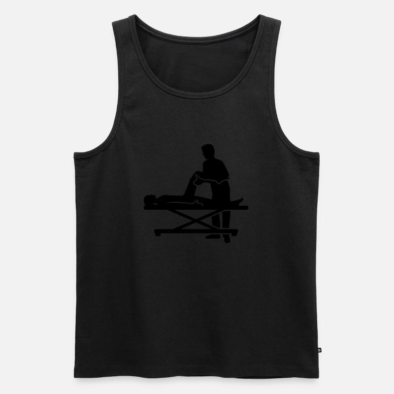 Physiotherapeut - Männer Premium Bio Tank Top - Schwarz
