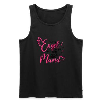 Ange sans ailes, appelé Mama - Débardeur bio Premium Homme - noir - Devant - Michal (187cm)