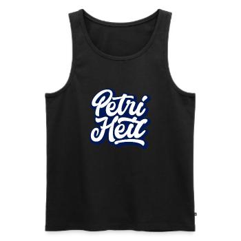 Petri Heil - Männer Premium Bio Tank Top - Schwarz - Vorne - AI Model Male 178 light (178cm)