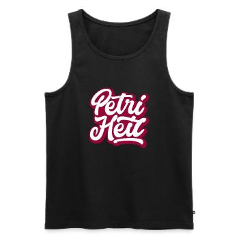 Petri Heil - Männer Premium Bio Tank Top - Schwarz - Vorne - AI Model Male 178 light (178cm)