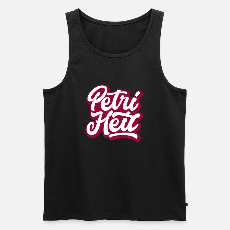 Petri Heil - Männer Premium Bio Tank Top - Schwarz
