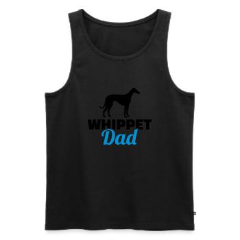 Whippet - Männer Premium Bio Tank Top - Schwarz - Vorne - AI Model Male 178 light (178cm)