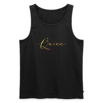 Queen - Men's Premium Organic Tank Top - black - Front - AI Model Male 178 light (178cm)