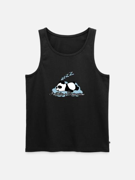 Panda Anesthesia and Resuscitation - Men's Premium Organic Tank Top - black
