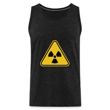 Radioactif - Débardeur bio Premium Homme - charbon - Devant - Alexander (188cm)