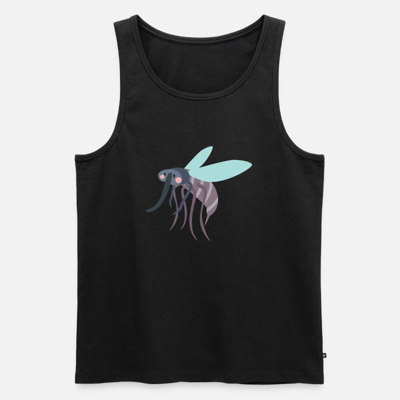Moskito - Männer Premium Bio Tank Top - Schwarz