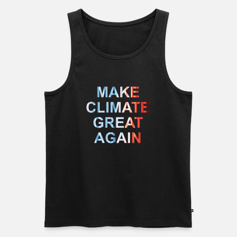 Make climate great again - Men's Premium Organic Tank Top - black