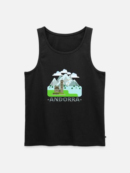 Andora - Men's Premium Organic Tank Top - black