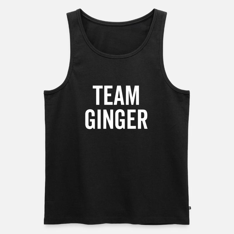 Team Ingwer - Männer Premium Bio Tank Top - Schwarz
