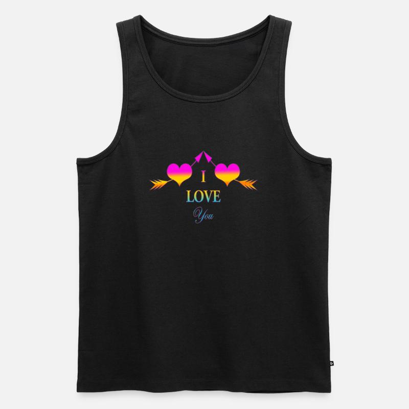 Saint-Valentin Saint-Valentin - Débardeur bio Premium Homme - noir