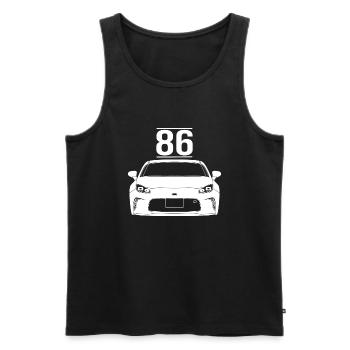 Sportwagen Auto Tuning Performance Japan JDM 86 - Männer Premium Bio Tank Top - Schwarz - Vorne - Michal (187cm)