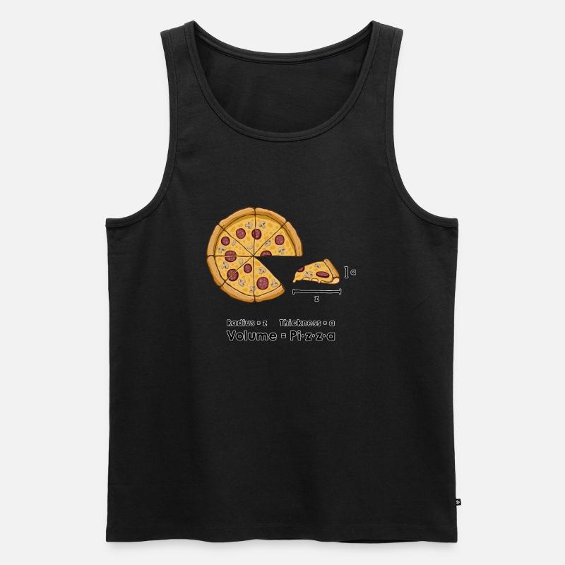 Pizza-Formel - Männer Premium Bio Tank Top - Schwarz