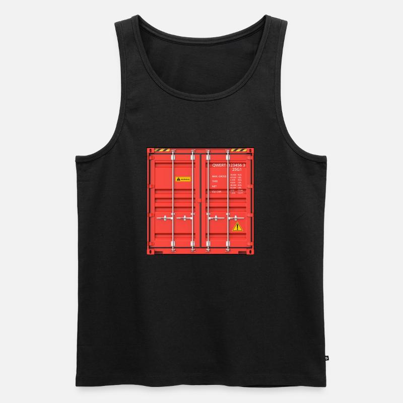 Container - Männer Premium Bio Tank Top - Schwarz