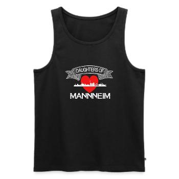 Mannheim Monnem - Männer Premium Bio Tank Top - Schwarz - Vorne - AI Model Male 178 light (178cm)