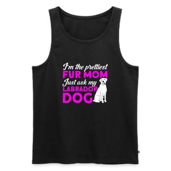 Haustier Labrador Mama Hund Labrador - Männer Premium Bio Tank Top - Schwarz - Vorne - Michal (187cm)