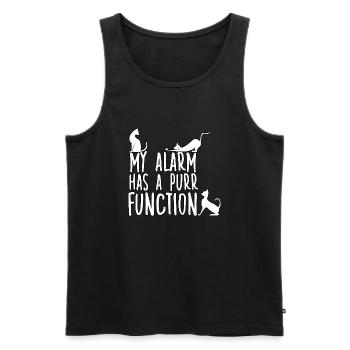 Propriétaire de chat Motif Cats Fan Propriétaire de chat - Débardeur bio Premium Homme - noir - Devant - Michal (187cm)