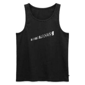 trust the process Quote - Men's Premium Organic Tank Top - black - Front - AI Model Male 178 light (178cm)