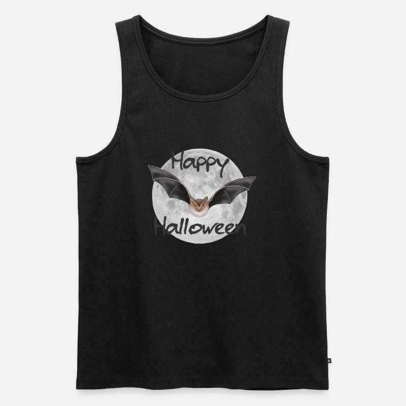 Fledermaus - Männer Premium Bio Tank Top - Schwarz